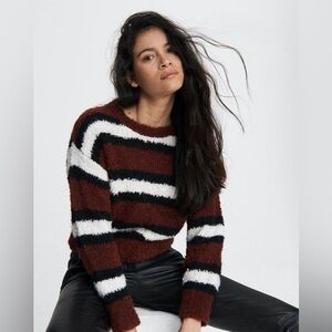 RAG & BONE Robyn Striped Pullover Alpaca Wool